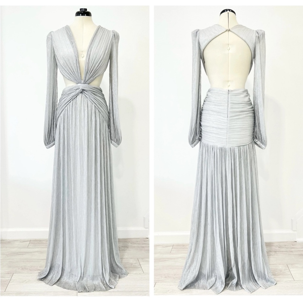 PATBO silver metallic dress - worn once - Picture 8 of 8
